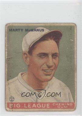 1933 Goudey Big League Chewing Gum - R319 #48 - Marty McManus [Poor to Fair]