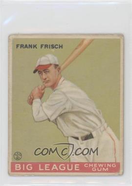 1933 Goudey Big League Chewing Gum - R319 #49 - Frankie Frisch