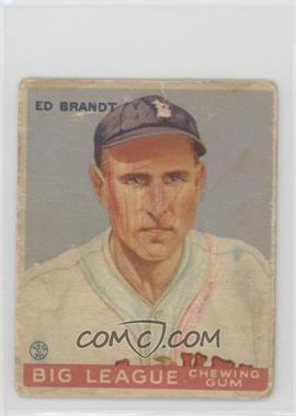 1933 Goudey Big League Chewing Gum - R319 #50 - Ed Brandt [Poor to Fair]