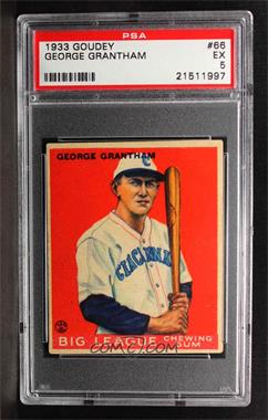 1933 Goudey Big League Chewing Gum - R319 #66 - George Grantham [PSA 5 EX]