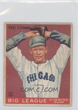 1933 Goudey Big League Chewing Gum - R319 #7 - Ted Lyons [Good to VG‑EX]