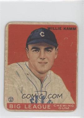 1933 Goudey Big League Chewing Gum - R319 #75 - Willie Kamm [Poor to Fair]