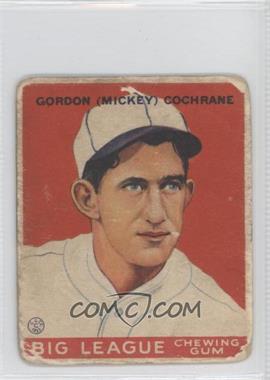 1933 Goudey Big League Chewing Gum - R319 #76 - Mickey Cochrane [Poor to Fair]