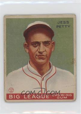 1933 Goudey Big League Chewing Gum - R319 #90 - Jess Petty [Good to VG‑EX]