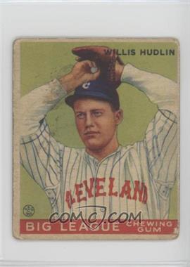 1933 Goudey Big League Chewing Gum - R319 #96 - Willis Hudlin [Good to VG‑EX]