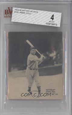 1934-36 National Chicle Batter-Up - R318 #144 - Jimmie Foxx [BVG 4 VG‑EX]