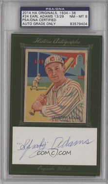 1934-36 National Chicle Diamond Stars - R327 #24.2 - Sparky Adams (Issued in 1935) [PSA/DNA Encased]