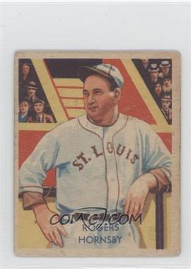 1934-36 National Chicle Diamond Stars - R327 #44 - Rogers Hornsby [Good to VG‑EX]