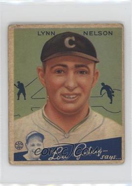 1934 Goudey Big League Chewing Gum - R320 #60 - Lynn Nelson