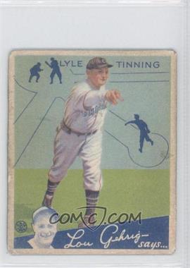 1934 Goudey Big League Chewing Gum - R320 #71 - Lyle Tinning