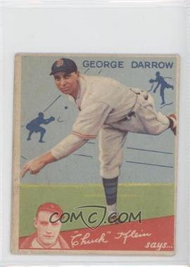 1934 Goudey Big League Chewing Gum - R320 #87 - George Darrow [Poor to Fair]