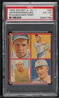 Bill Terry, Gus Mancuso, Hal Schumacher, Travis Jackson [PSA 4 VGR…