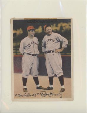 1936 National Chicle - Pastels Color Tint Premiums R312 #_ASRH - Allen Sothoron, Rogers Hornsby [Poor to Fair]