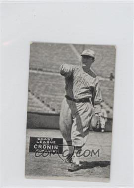 1937-38 Zeenut Pacific Coast League - [Base] - Without Coupon #_WICR - William Cronin [Good to VG‑EX]