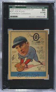 1938 Goudey Big League Chewing Gum - [Base] #267 - Joe Kuhel [SGC 80 EX/NM 6]