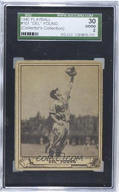 1940 Play Ball - [Base] #101 - Del Young [SGC 30 GOOD 2]