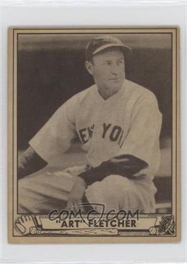 1940 Play Ball - [Base] #125.1 - Art Fletcher (Regular Back)