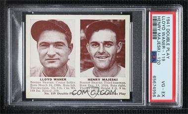 1941 Double Play - R330 #119-120 - Lloyd Waner, Henry Majeski [PSA 4 VG‑EX]