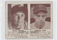 Cecil Travis, George Case [Good to VG‑EX]