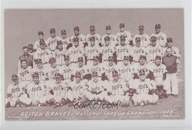 1947-66 Exhibits - W461 #_48BB - 1948 Boston Braves Team