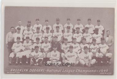 1947-66 Exhibits - W461 #_49BD - 1949 Brooklyn Dodgers Team