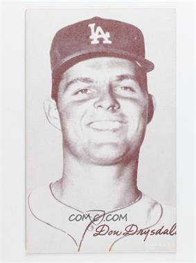 1947-66 Exhibits - W461 #_DODR.1 - Don Drysdale (Portrait) [Good to VG‑EX]