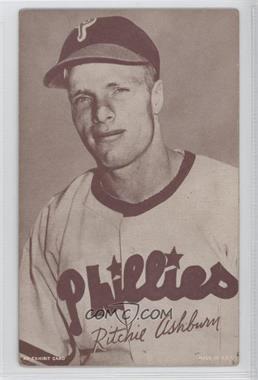 1947-66 Exhibits - W461 #_RIAS.2 - Richie Ashburn (Philadelphia Phillies; Name Spelled Ritchie) [Poor to Fair]