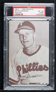 1947-66 Exhibits - W461 #_RIAS.3 - Richie Ashburn (Philadelphia Phillies; Name Spelled Richie) [PSA 4 VG‑EX (MK)]