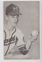 Warren Spahn (Milwaukee Cap; Printed in U.S.A.) [Good to VG‑EX]