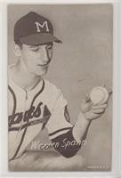 Warren Spahn (Milwaukee Cap; Printed in U.S.A.) [Good to VG‑EX]