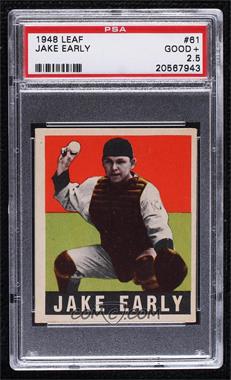 1948-49 Leaf - [Base] #61 - Jake Early [PSA 2.5 GOOD+]