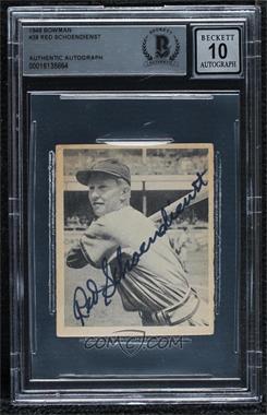 1948 Bowman - [Base] #38 - Red Schoendienst [BAS BGS Authentic]