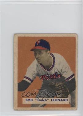 1949 Bowman - [Base] - Gray Back #115 - Dutch Leonard [Good to VG‑EX]