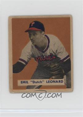 1949 Bowman - [Base] - Gray Back #115 - Dutch Leonard [Good to VG‑EX]