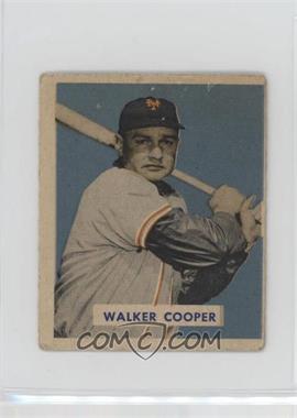 1949 Bowman - [Base] - Gray Back #117 - Walker Cooper [Poor to Fair]