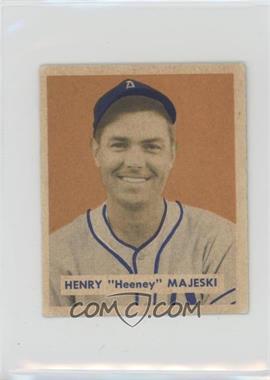 1949 Bowman - [Base] - Gray Back #127.1 - Henry "Heeney" Majeski (Name in Script on Back)