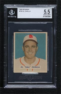 1949 Bowman - [Base] - Gray Back #156 - Al Zarilla [BGS 5.5 EXCELLENT+]