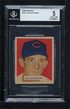 1949 Bowman - [Base] - Gray Back #160 - Jim Blackburn [BGS 5 EXCELLENT]