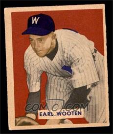1949 Bowman - [Base] - Gray Back #189 - Earl Wooten [VG EX]