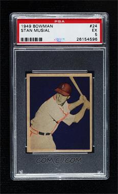 1949 Bowman - [Base] - Gray Back #24 - Stan Musial [PSA 5 EX]