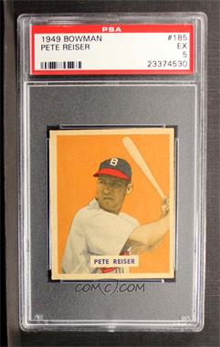 1949 Bowman - [Base] - White Back #185 - Pete Reiser [PSA 5 EX]