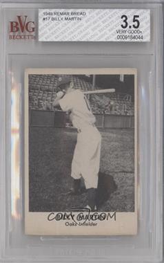 1949 Remar Baking Oakland Oaks - [Base] #_BIMA - Billy Martin [BVG 3.5 VERY GOOD+]