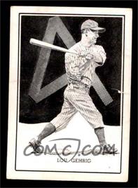 1950-56 Callahan Hall of Fame - [Base] #_LOGE - Lou Gehrig [VG]
