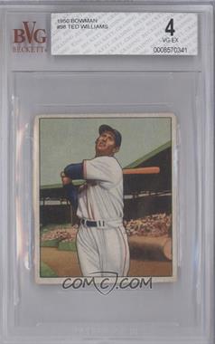 1950 Bowman - [Base] #98 - Ted Williams [BVG 4 VG‑EX]