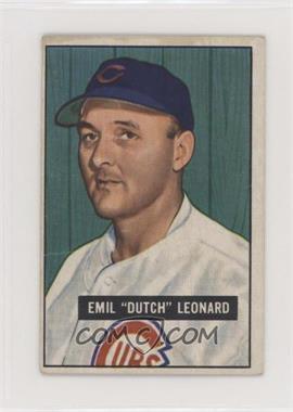 1951 Bowman - [Base] #102 - Dutch Leonard