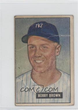 1951 Bowman - [Base] #110 - Bobby Brown [Good to VG‑EX]