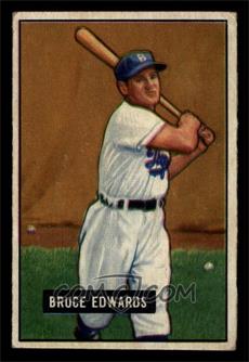 1951 Bowman - [Base] #116 - Bruce Edwards [VG]