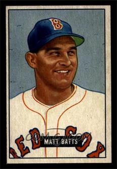 1951 Bowman - [Base] #129 - Matt Batts [EX MT]