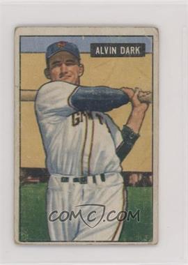 1951 Bowman - [Base] #14 - Alvin Dark [Poor to Fair]