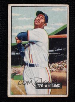 1951 Bowman - [Base] #165 - Ted Williams [Poor to Fair]